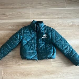 Eagles Green Puffer Jacket